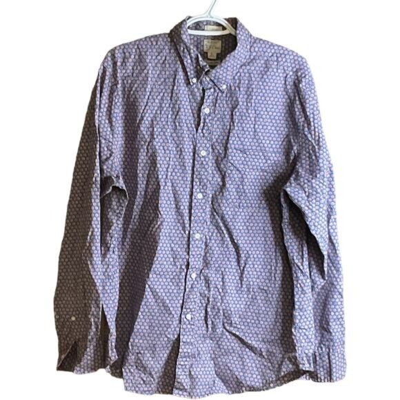 J.Crew Classic Men’s Large Long Sleeve Button Down Flower Shirt - Picture 1 of 10
